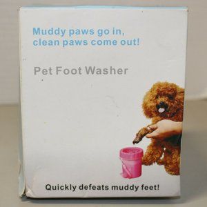 Petite Dog Paw Cleaner 2 In 1 Portable Silicone Pet Cleaning Brush Feet Cleaner